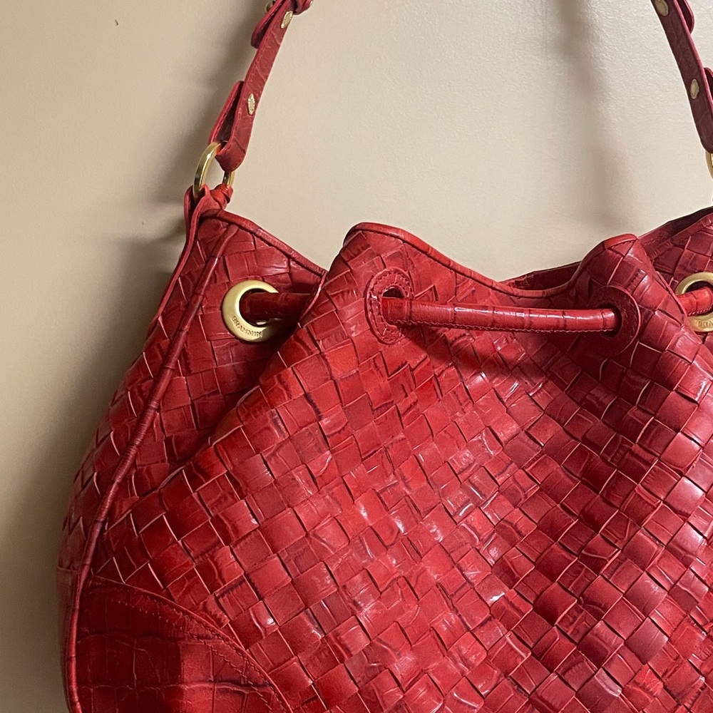 COPY - NWOT Brahmin Red Dragon Braided Handbag - Picture 5 of 10
